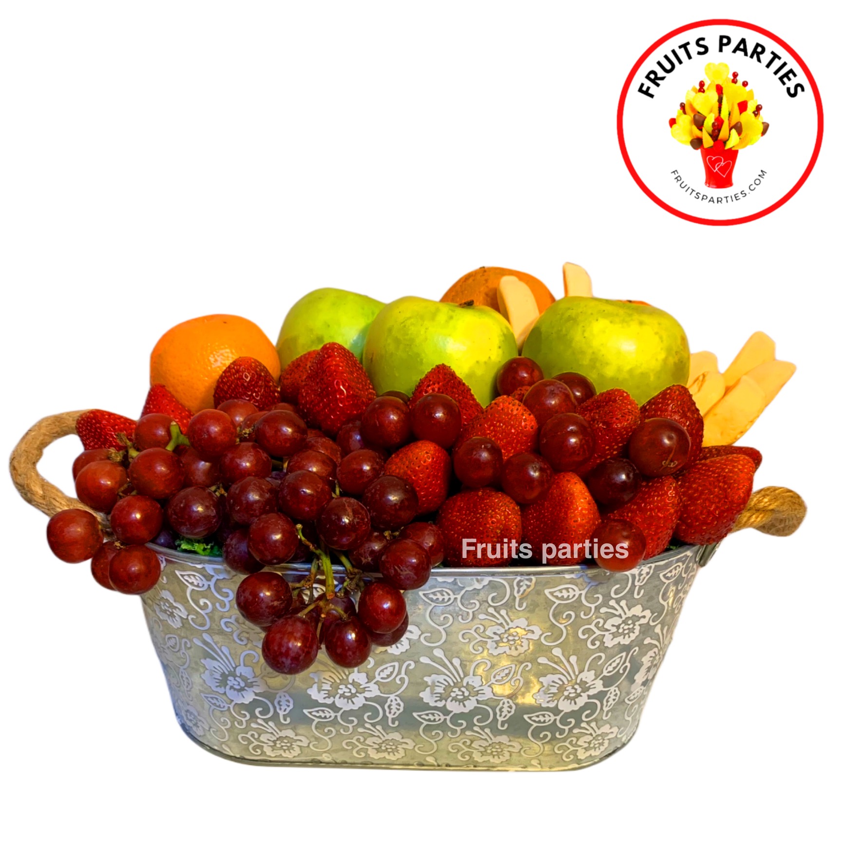 ASSORTED CHRISTMAS WHOLE FRUITS BASKET