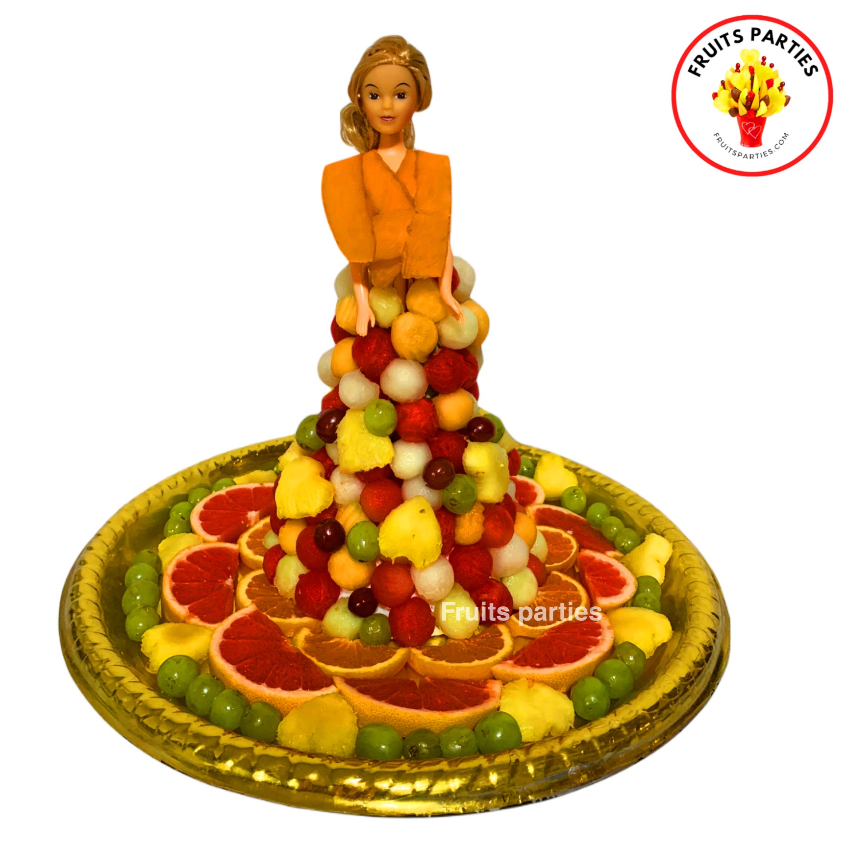 Cute Doll Fruits Arrangement